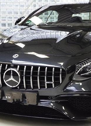 Решетка радиатора brb (для coupe s63) 2018-2024 для mercedes s-class c217 coupe