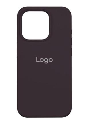 Чехол spase silicone case full size aa iphone 15 pro elderberry