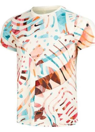 Nike мужская теннисная футболка dri-fit court slam новая оригинал