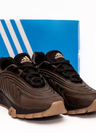 Шкіряні кросівки adidas  коричневі3 фото