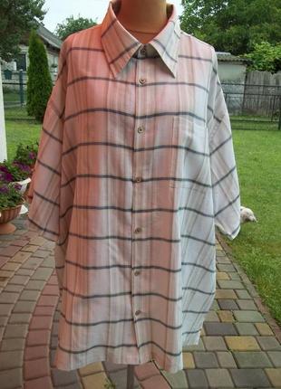 ( 5 xl - 74 / 76 р ) мужская рубашка большого размера оверсайз батал оригинал индия