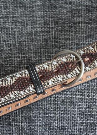 Ремень кожаный mac western belts made in w28-32