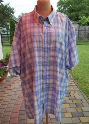( 5 xl - 74 / 76 р ) мужская рубашка большого размера оверсайз батал оригинал б / у