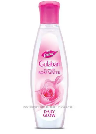 Рожева вода дабур gulabari premium gulab jal dabur 60 мл, оригінальна.