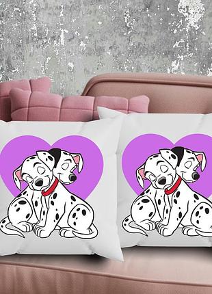Парные подушки с принтом - 101 долматинец!
