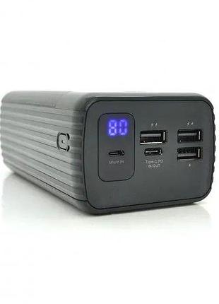 Повербанк power bank 50000 mah sunix pb-05 потужний повербанк power bank  з ліхтариком
