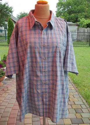 ( 3 xl - 58 / 62 р ) мужская рубашка большого размера оверсайз батал оригинал б / у