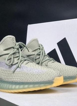 Чоловічі кросівки steely yeezy boost 350  сірі