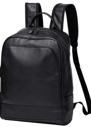 Рюкзак чоловічий шкіряний чорний tiding bag a25f-11685a