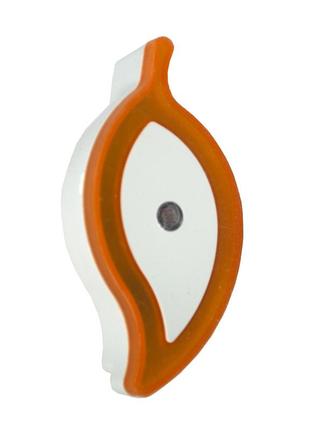 Нічник неоновий світлодіодний з датчиком світла лист помаранчевий