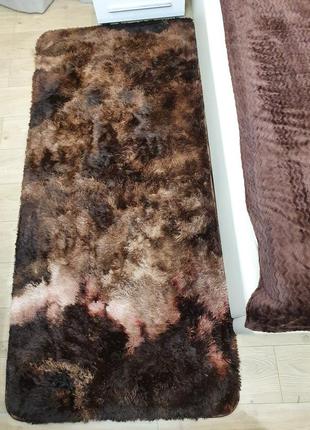 Килимки-травка коричневий 150х200 см. килимки для підлоги. килими у будинок. приліжкові килимки трава коричневі