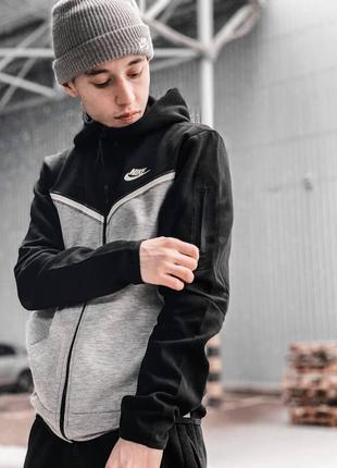 Кофта зип-худи nike tech flecce найк теч флис 3