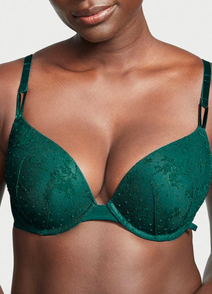Бюстгальтер зеленый push up victoria ́s secret
