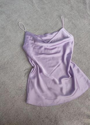 Шелковая маечка, с красивой зоной декольте