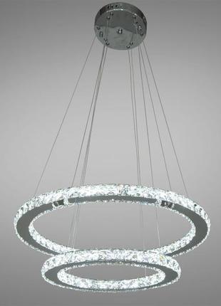 Світлодіодна люстра-підвіс diasha з пультом ду 7206-8w/580+400hr