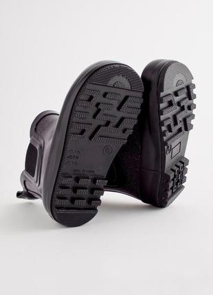 Теплі блискучі гумові чоботи челсі next