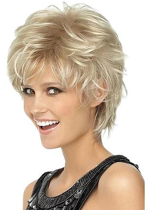 Перука коротка пепельний блонд ombre bob, термоволокно vc hj aа10