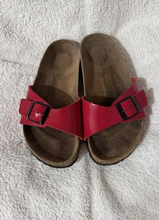 Шлепанцы сланцы birkenstock 35p красные
