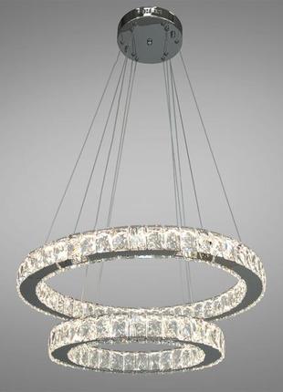 Світлодіодна люстра-підвіс diasha з пультом ду 7206-8w/580+400hr