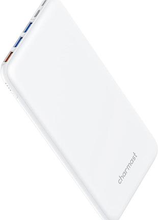 Повербанк charmast 26800 ма·год 4x usb + usb-c, швидка зарядка, тонкий power bank