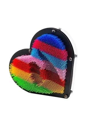 Игрушка 3d pinart отпечаток руки разноцветный сердце 20*20 см