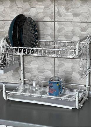 Сушилка настольная -2-х ярусная белая