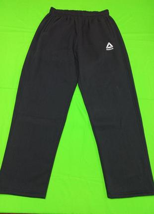 Спортивні штани, reebok/теплі, т.сині. батали.