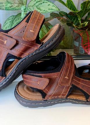 Дуже легкі та м'які прошиті шкіряні сандалі "george ®". оригінал. 43 р