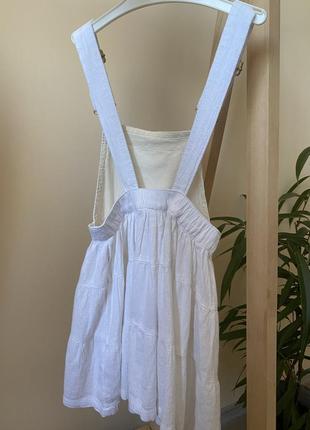 Сарафан лен белый cool club 110/116см
