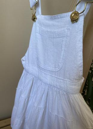 Сарафан лен белый cool club 110/116см