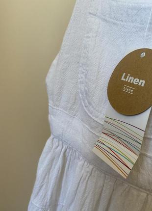 Сарафан лен белый cool club 110/116см