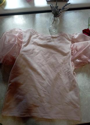 Koppahi нежно бежевая футболка со стильными руками