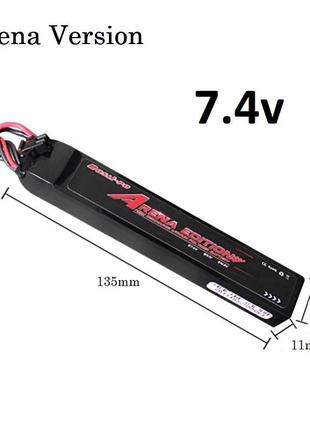 Батарея для страйкболу lipo battery stick 3s 7.4 в 1300 ма·год 25c
