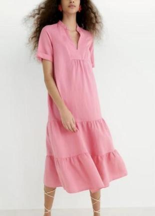 Лляне плаття zara