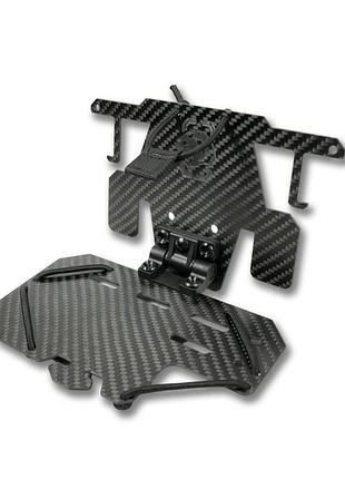 Відкидний чохол-тримач під смартфон onetigris black carbon