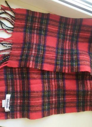 Шерстяной классический шарф. шотландия