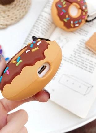 Силиконовый футляр donut для наушников airpods 1/24 фото