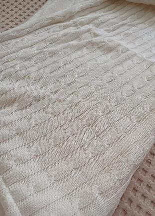 Очень теплый плед для новорожденного mari knit