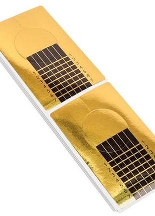 Форми для нарощування нігтів золото 80 шт.