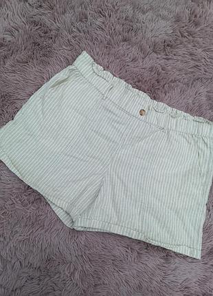 Льняные шортики большого размера