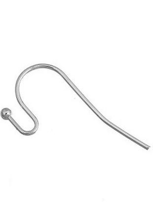 Основи для сережок finding швензи із кулькою кульчики гачки сталистий 20 мм x 12 мм х 2 мм ціна за 1 штуку