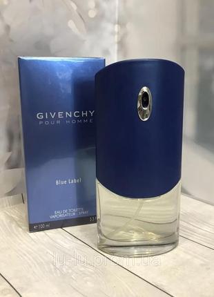 Givenchy pour home blue label туалетна вода 100 ml живанши пур гом блю синій лейбл чоловічий духи па