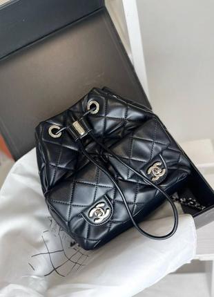 Шкіряний рюкзак шанель