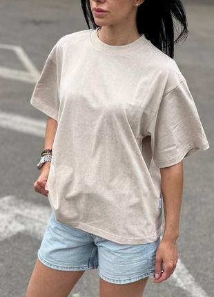 Оверсайз футболка з потертостями мармурова 🩷🩶🤍