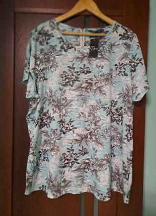 Тонкая футболка с молнией на спинке большого 24 размера