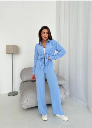 Костюм жіночий льон жатка