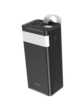 Портативний акумулятор повербанк power bank hoco powermaster fully compatible 40000mah j86 |2usb/1type-c, pd/qc, 5a/22.5w| black