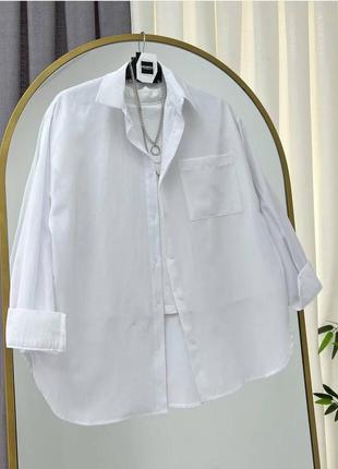 Сорочка оверсайз льон