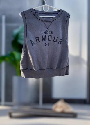 Футболка майка жилетка under armour футболки базовая топи топ жилет