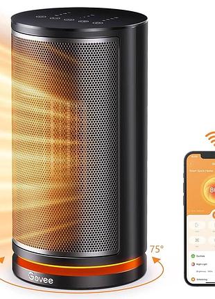 Смарт-обігрівач govee ptc, 4 режими, wi-fi/bluetooth, термостат, керування alexa/google, тихий 45 дб